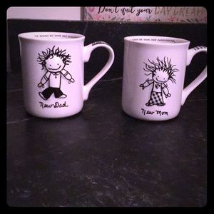 Marci mugs new Mom and Dad